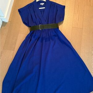 Calvin Klein Royal Blue A line midi dress